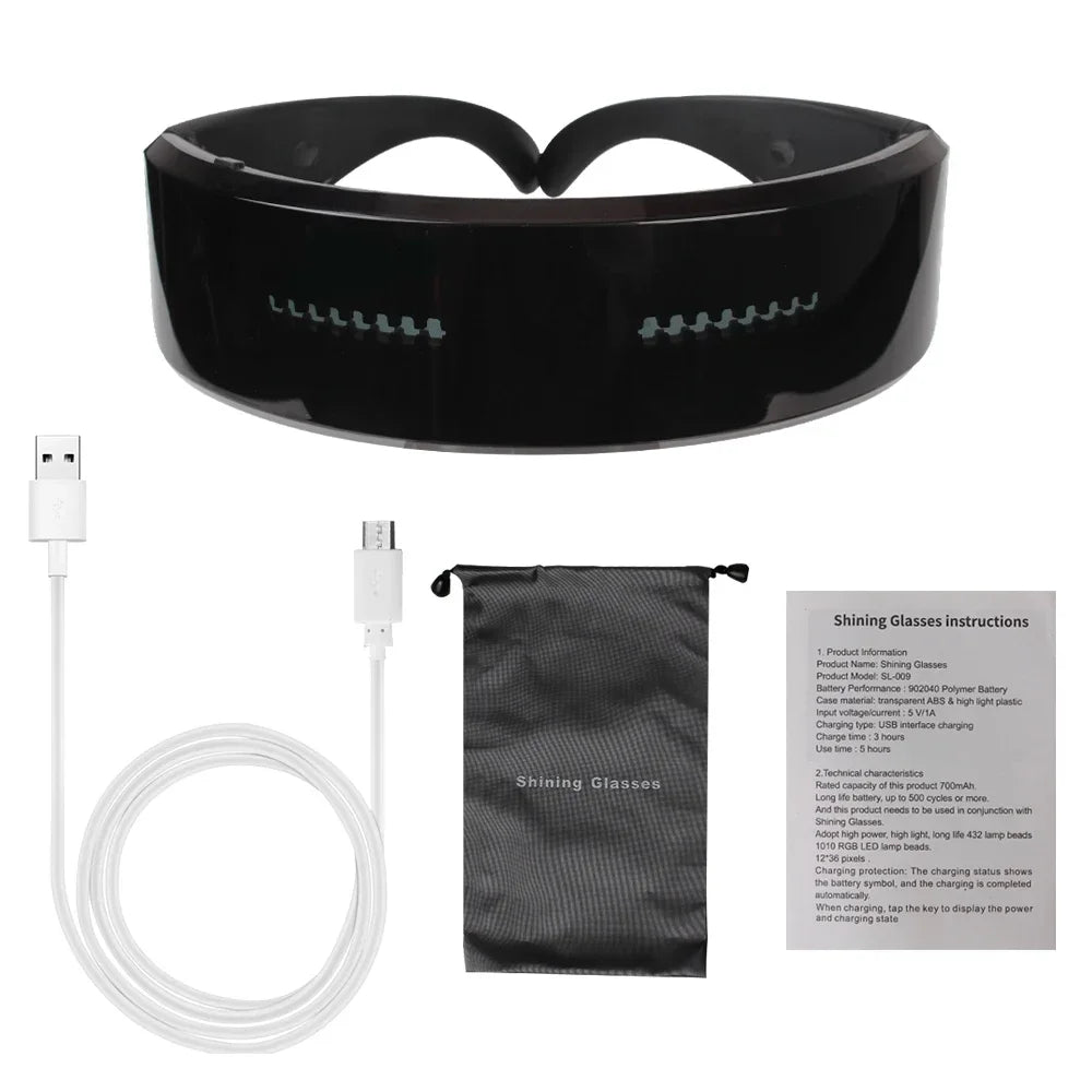 Bluetooth LED Glasses