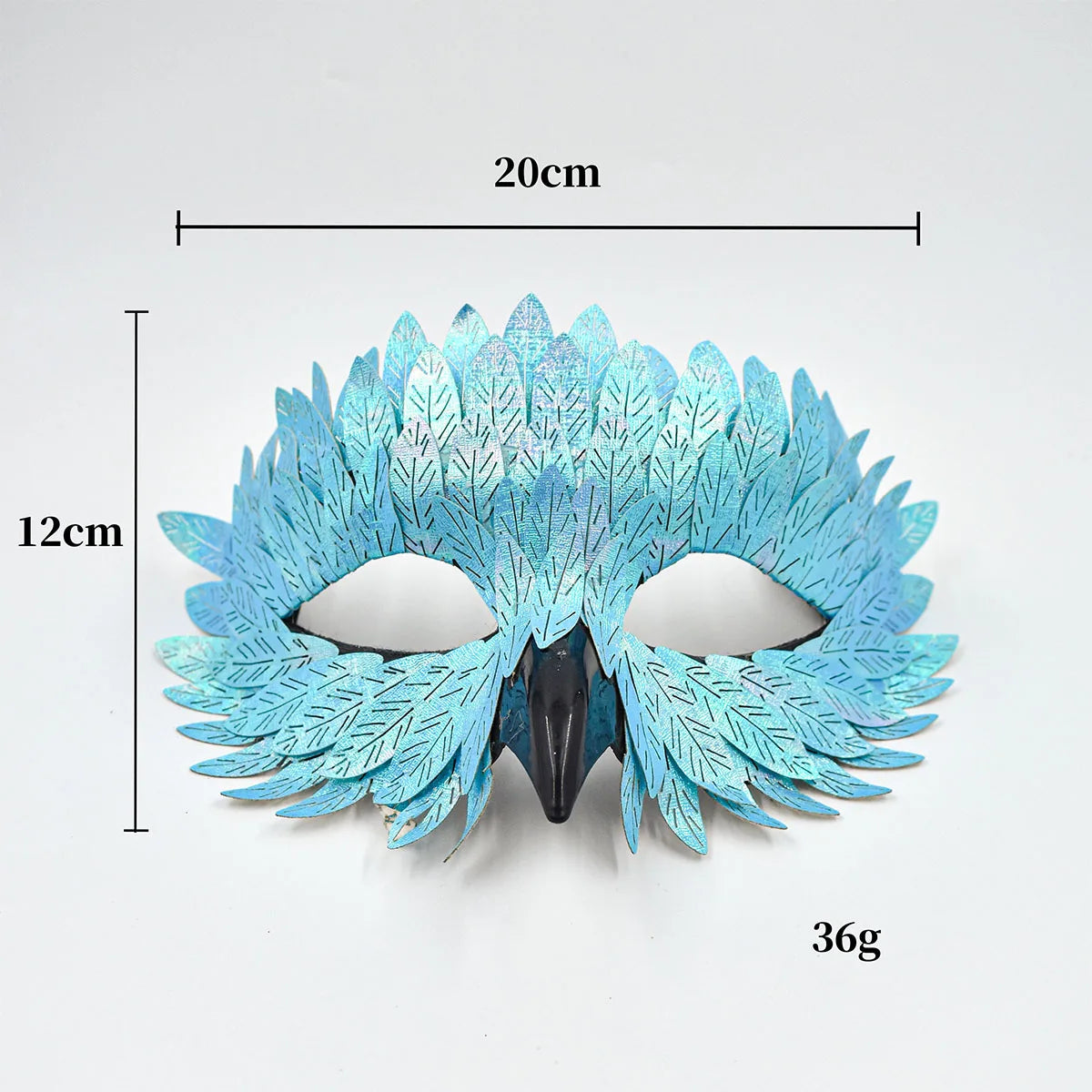 Women's Feather Half Face Mask