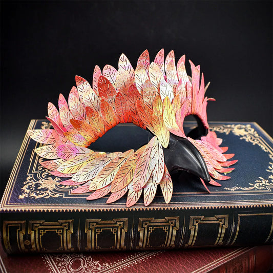 Women's Feather Half Face Mask